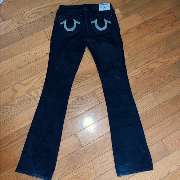 True Religion Women's Boot Cut Jeans in Dark Blue - Picture 1 of 5